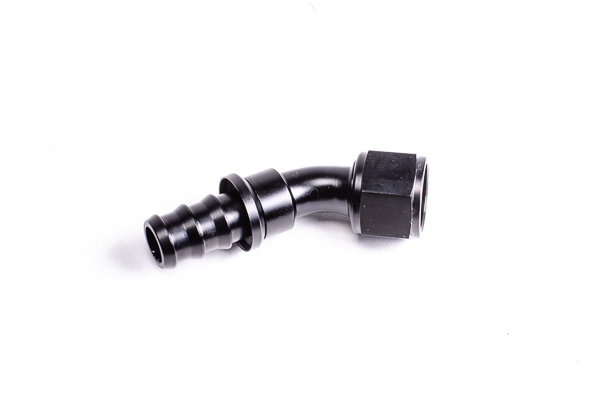 Radium Engineering — Radium Engineering 45 Degree 8AN Pushlok Hose End Fitting - view 3